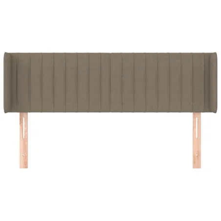 Tête de lit avec oreilles Taupe 147x16x78/88 cm Tissu