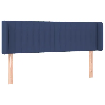 Tête de lit avec oreilles Bleu 147x16x78/88 cm Tissu 2