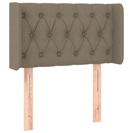 Tête de lit avec oreilles Taupe 83x16x78/88 cm Tissu 2