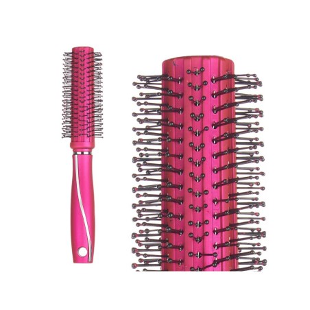 Spazzola Rotonda Berilo 354 354 Fucsia Silicone Plastica (12 Unità)