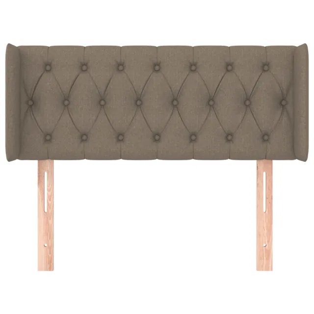 Tête de lit avec oreilles Taupe 93x16x78/88 cm Tissu