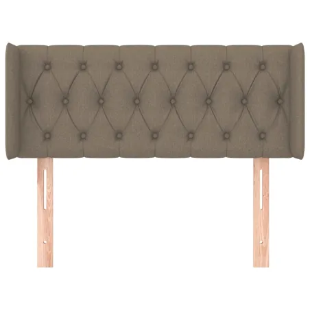 Tête de lit avec oreilles Taupe 93x16x78/88 cm Tissu