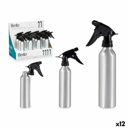 Atomiser Bottle Berilo 37581 37581 Black Silver Aluminium polypropylen