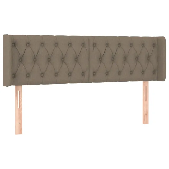 Tête de lit avec oreilles Taupe 147x16x78/88 cm Tissu