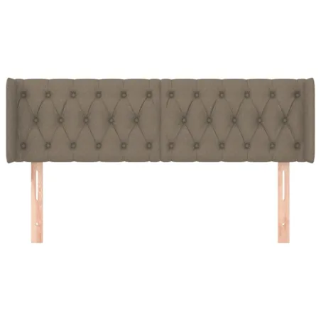Tête de lit avec oreilles Taupe 147x16x78/88 cm Tissu