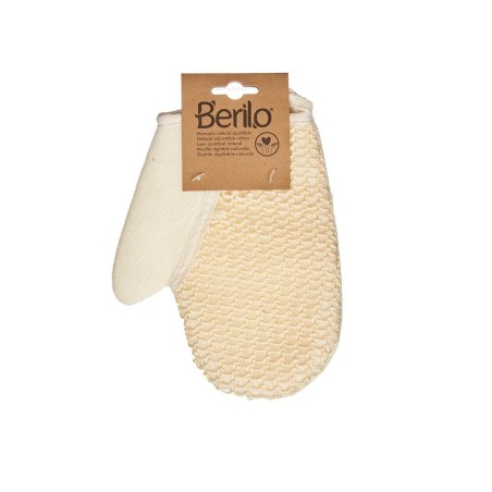 Manopla Exfoliante Berilo B7083-10 B7083-10 Blanco Beige (12 Unidades)