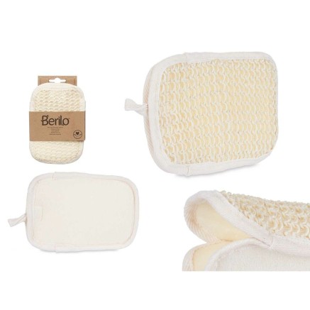 Guanto Esfoliante Berilo B7083-5 B7083-5 Bianco Beige (12 Unità) 2