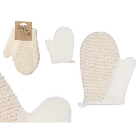 Guanto Esfoliante Berilo B7081-10 B7081-10 Bianco Beige (12 Unità)