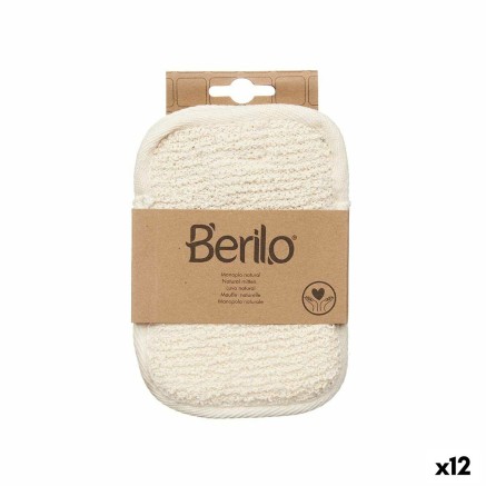 Gant Exfoliant Berilo B7081-5 B7081-5 Blanc Beige (12 Unités)