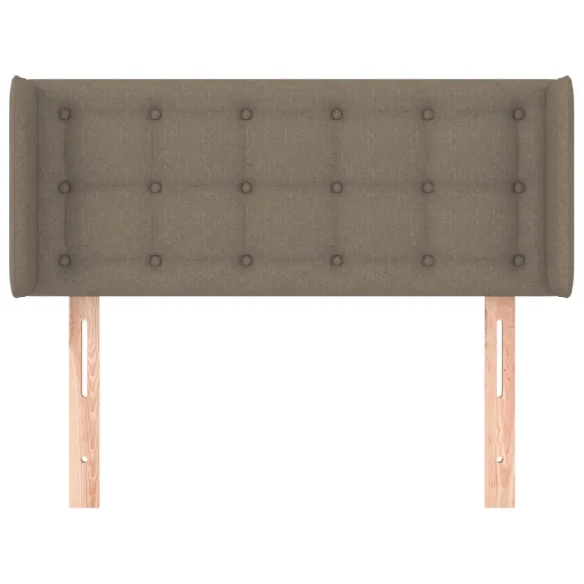 Tête de lit avec oreilles Taupe 103x16x78/88 cm Tissu