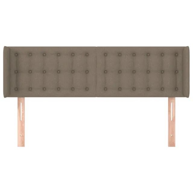 Tête de lit avec oreilles Taupe 147x16x78/88 cm Tissu