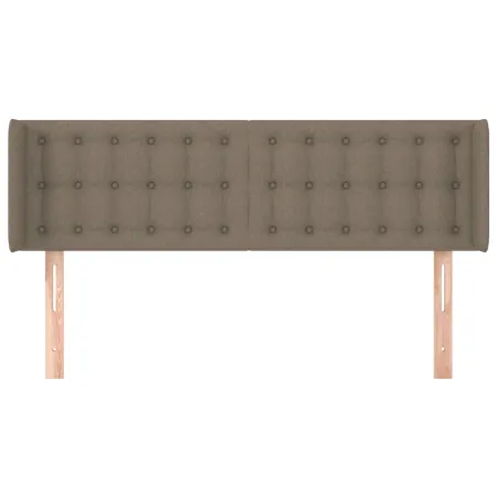 Tête de lit avec oreilles Taupe 147x16x78/88 cm Tissu