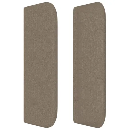 Tête de lit avec oreilles Taupe 163x16x78/88 cm Tissu