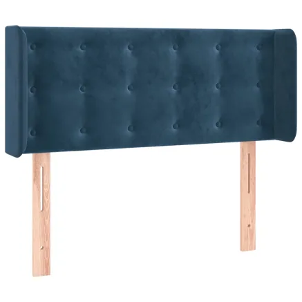 Tête de lit avec oreilles Bleu Foncé 83x16x78/88 cm Velours 2