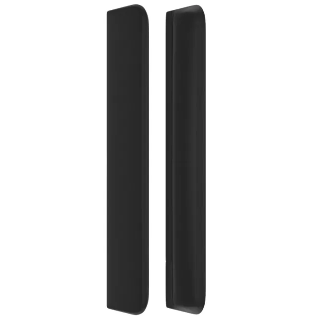 Tête de lit avec oreilles Noir 83x16x118/128 cm Similicuir