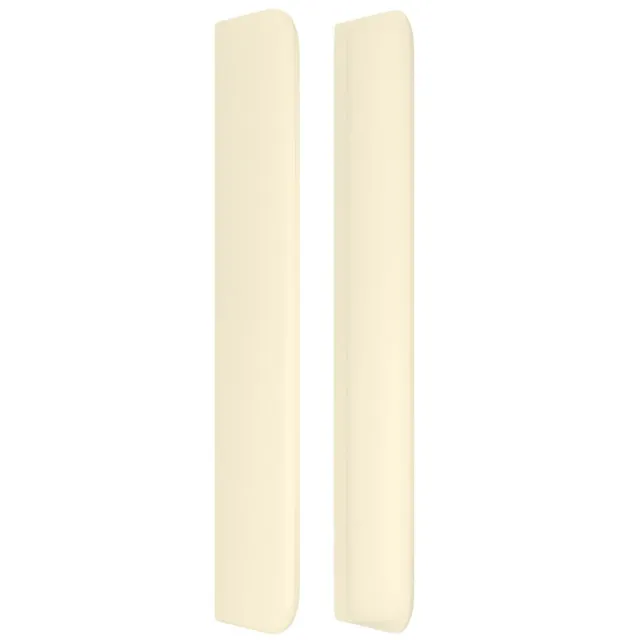 Tête de lit avec oreilles Crème 83x16x118/128 cm Similicuir