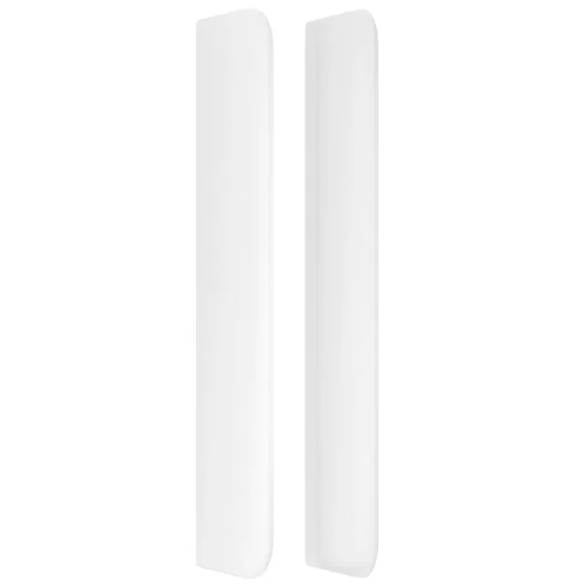 Tête de lit avec oreilles Blanc 93x16x118/128 cm Similicuir