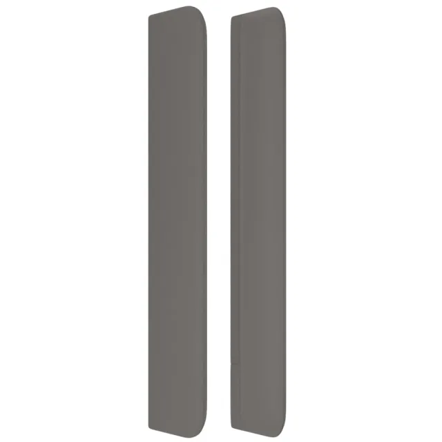 Tête de lit avec oreilles Gris 163x16x118/128 cm Similicuir