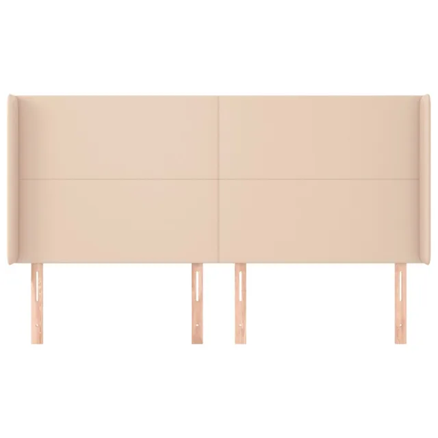 Tête de lit avec oreilles Cappuccino 163x16x118/128 cm