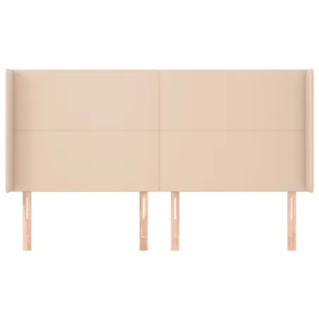 Tête de lit avec oreilles Cappuccino 163x16x118/128 cm