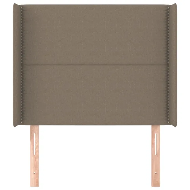 Tête de lit avec oreilles Taupe 93x16x118/128 cm Tissu