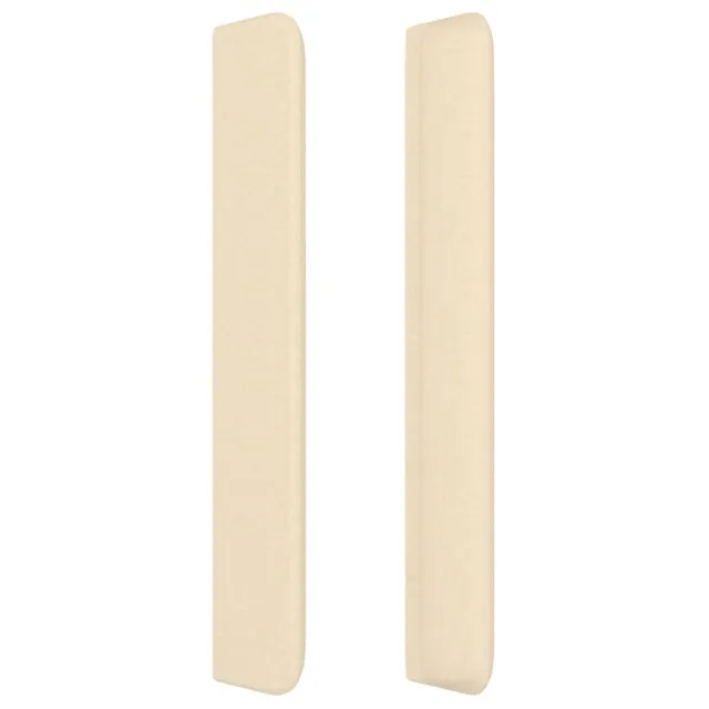 Tête de lit avec oreilles Crème 83x16x118/128 cm Tissu