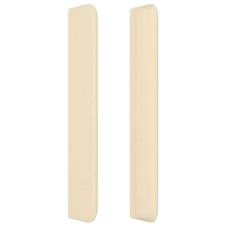 Tête de lit avec oreilles Crème 83x16x118/128 cm Tissu