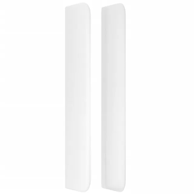 Tête de lit avec oreilles Blanc 83x16x118/128 cm Similicuir