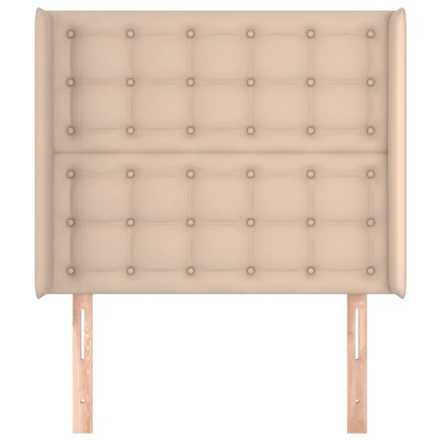 Tête de lit avec oreilles Cappuccino 93x16x118/128cm Similicuir