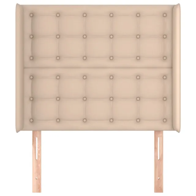 Tête de lit avec oreilles Cappuccino 103x16x118/128 cm