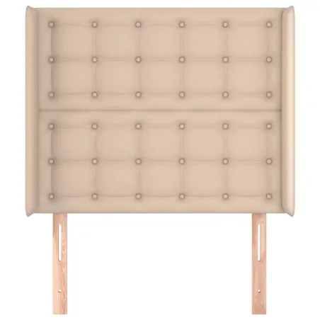 Tête de lit avec oreilles Cappuccino 103x16x118/128 cm