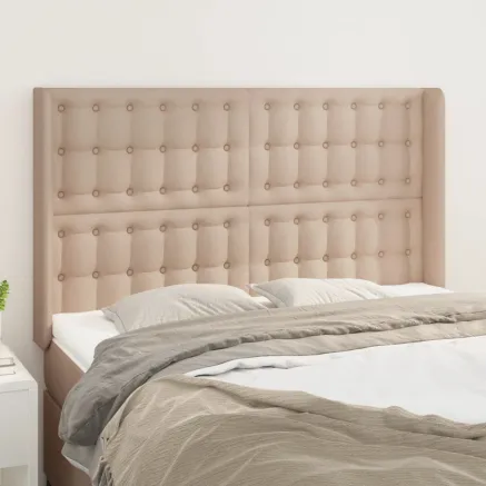 Tête de lit avec oreilles Cappuccino 147x16x118/128 cm