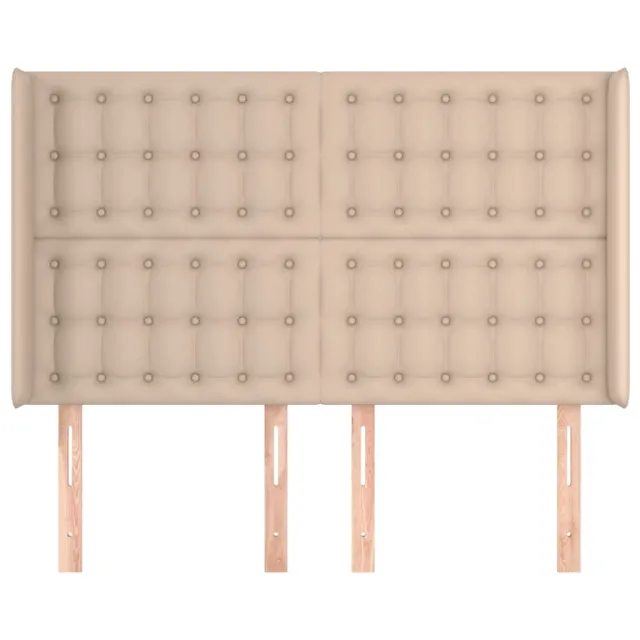 Tête de lit avec oreilles Cappuccino 147x16x118/128 cm