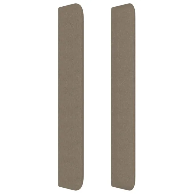 Tête de lit avec oreilles Taupe 147x16x118/128 cm Tissu