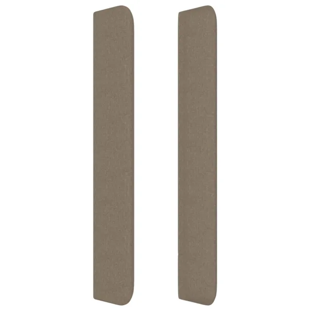 Tête de lit avec oreilles Taupe 183x16x118/128 cm Tissu