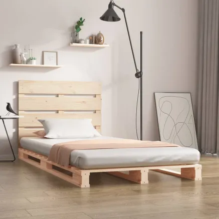 Cadre de lit sans matelas 90x200 cm bois de pin massif