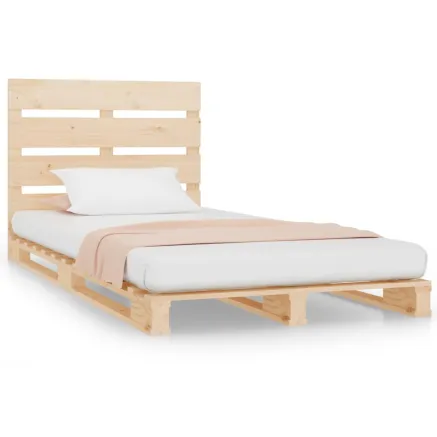 Cadre de lit sans matelas 90x200 cm bois de pin massif 2