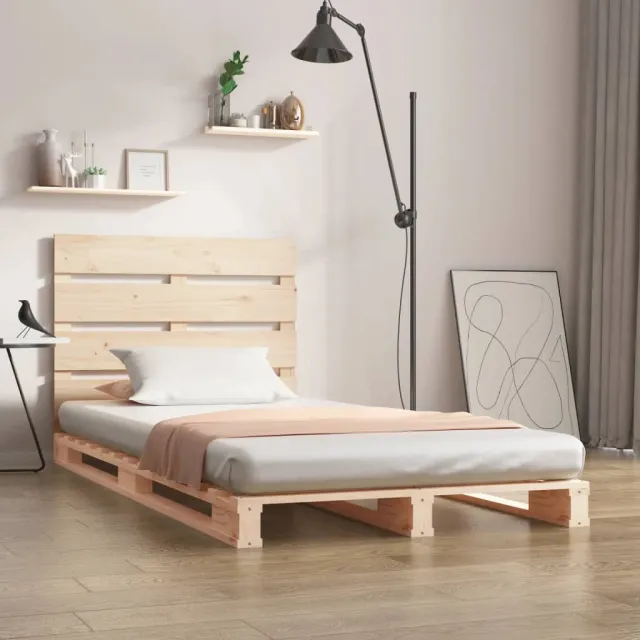 Cadre de lit sans matelas 100x200 cm bois massif de pin