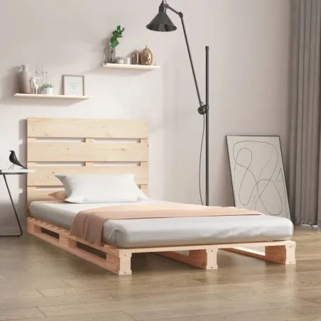 Cadre de lit sans matelas 100x200 cm bois massif de pin