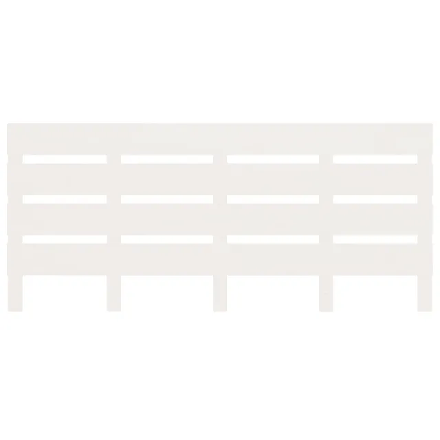 Cadre de lit sans matelas blanc 140x200 cm bois de pin massif