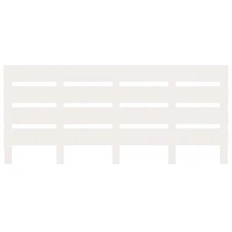 Cadre de lit sans matelas blanc 140x200 cm bois de pin massif