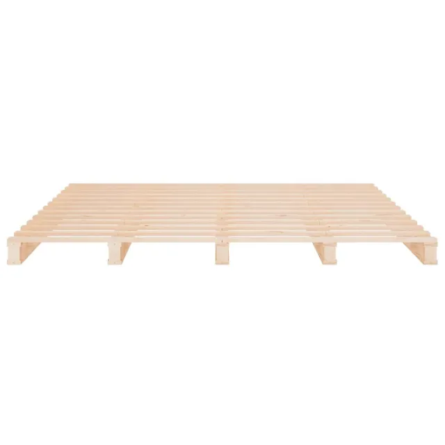 Cadre de lit sans matelas 160x200 cm bois massif de pin