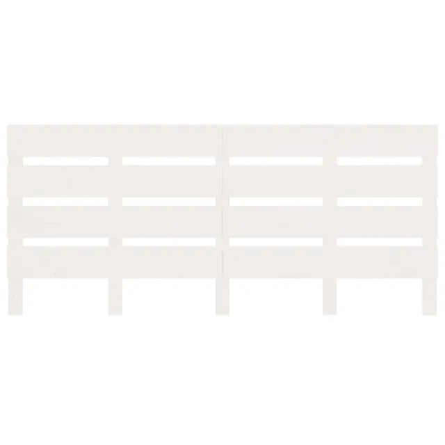 Cadre de lit sans matelas blanc 160x200 cm bois de pin massif