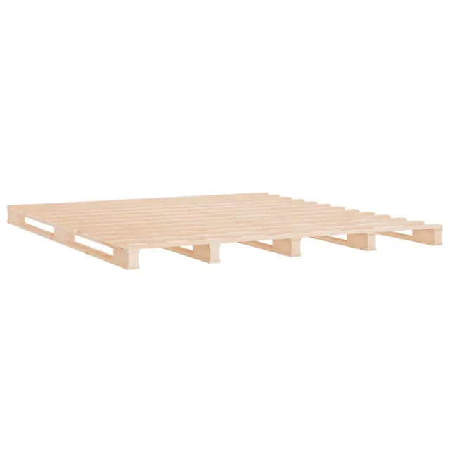 Cadre de lit sans matelas 200x200 cm bois massif de pin