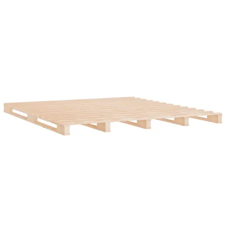 Cadre de lit sans matelas 200x200 cm bois massif de pin