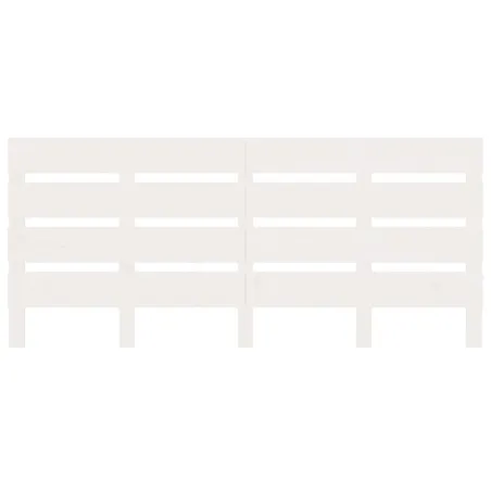 Cadre de lit sans matelas blanc 200x200 cm bois massif de pin