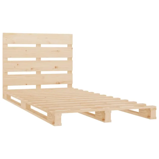 Cadre de lit sans matelas 75x190 cm bois de pin massif