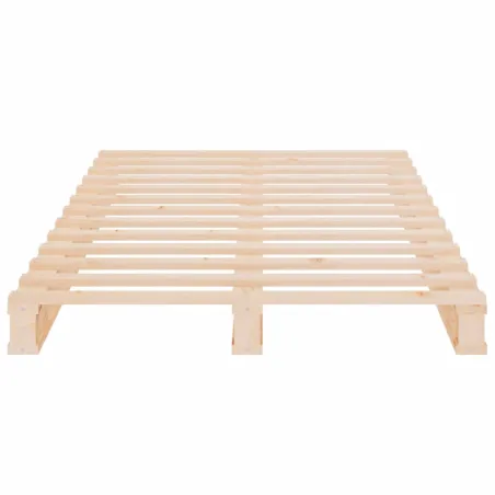 Cadre de lit sans matelas 75x190 cm bois de pin massif