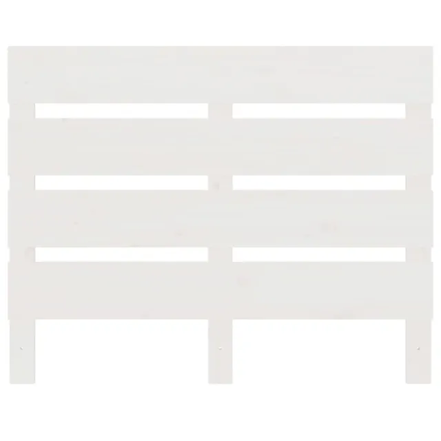 Cadre de lit sans matelas blanc 75x190 cm bois de pin massif