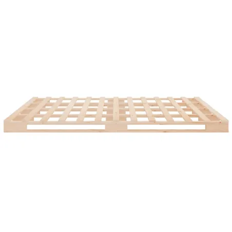 Cadre de lit sans matelas 135x190 cm bois de pin massif